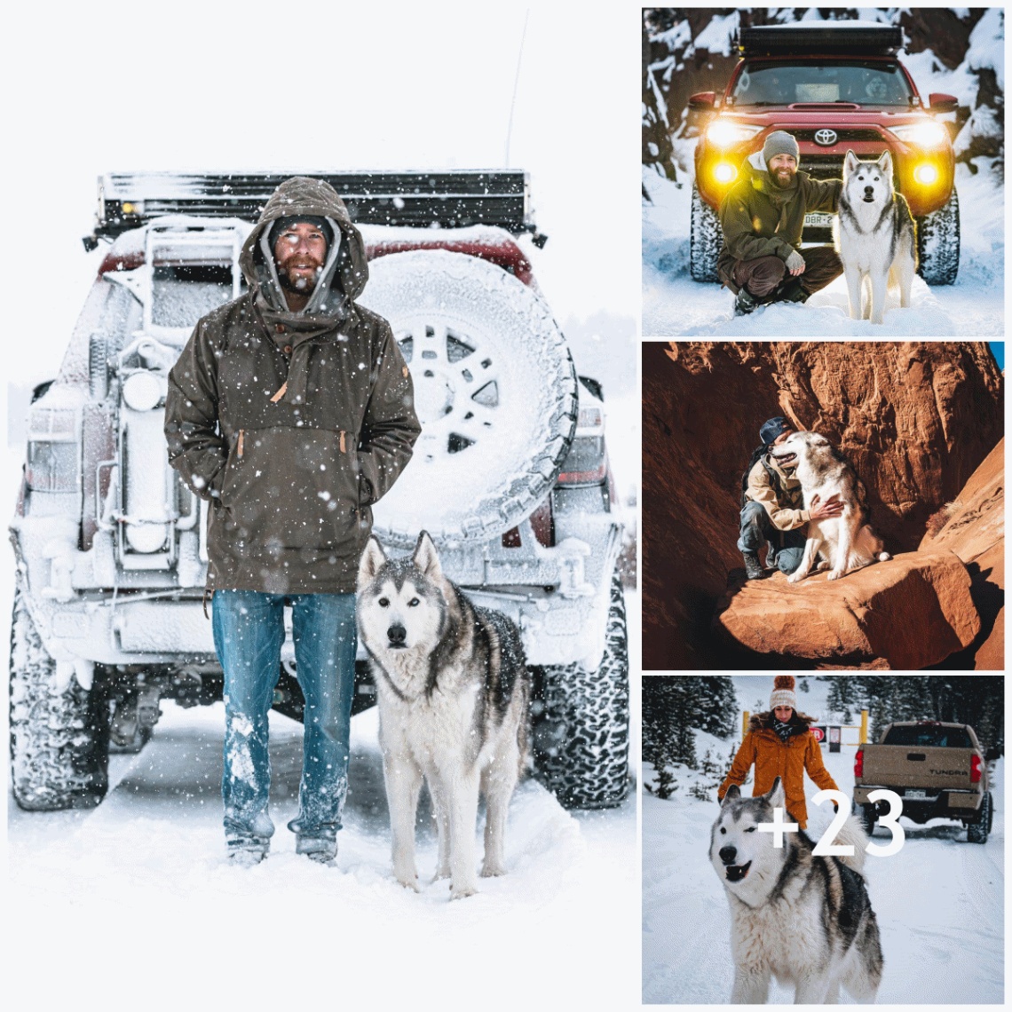 Meet the Husky dog ​​who loves to go on adventures with his father on a journey of discovery.